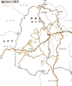 嬬恋村の概要図